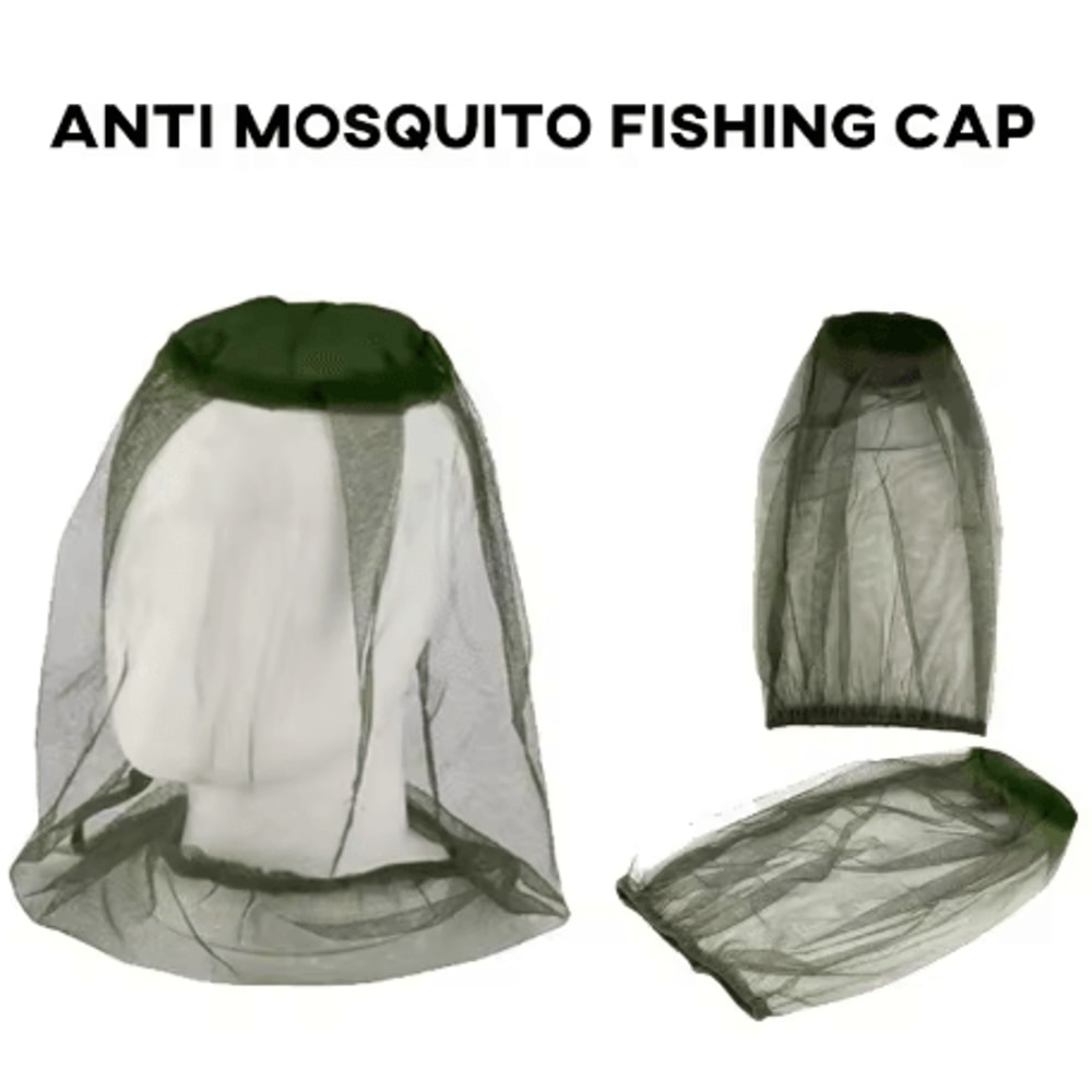 Anti Mosquito Fishing Cap With Mesh Net Breathable Adjustable Outdoor Hat For Camping And Travel 0