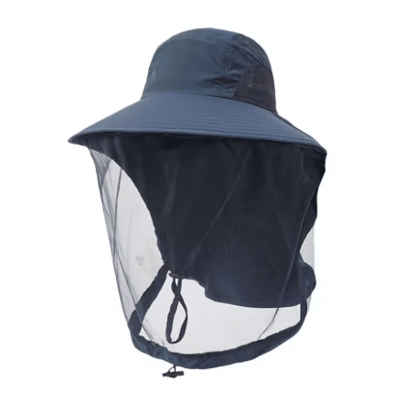 Mosquito Prevention Fishing Cap Full Mesh Insect Protective Head Net With Drawstring And Windproof 2