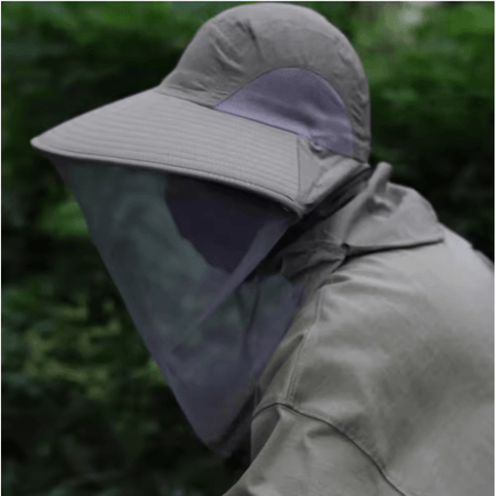 Mosquito Prevention Fishing Cap Full Mesh Insect Protective Head Net With Drawstring And Windproof 8