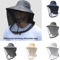 Mosquito Prevention Fishing Cap Full Mesh Insect Protective Head Net With Drawstring And Windproof 0