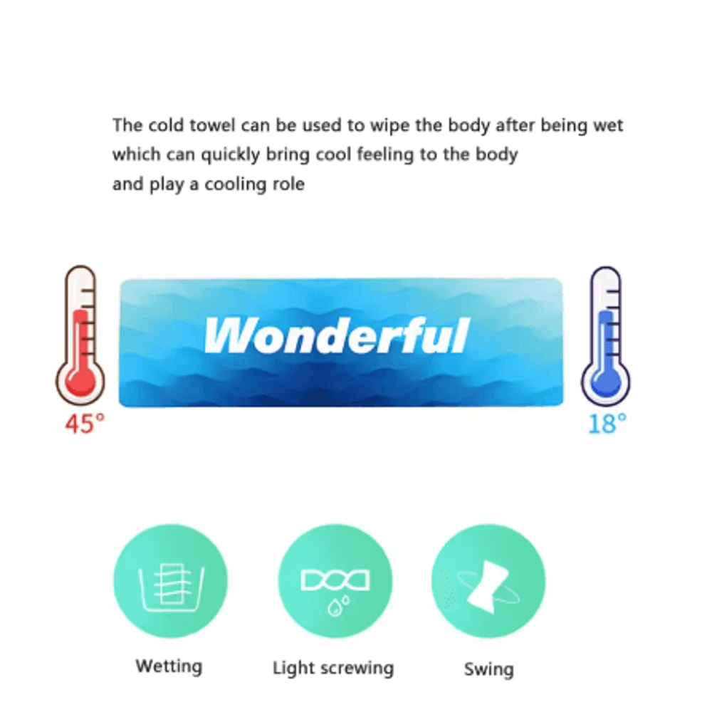 Quick Dry Cooling Sports Towel Breathable Cold Feeling Microfiber Towel For Gym Running And Yoga 8