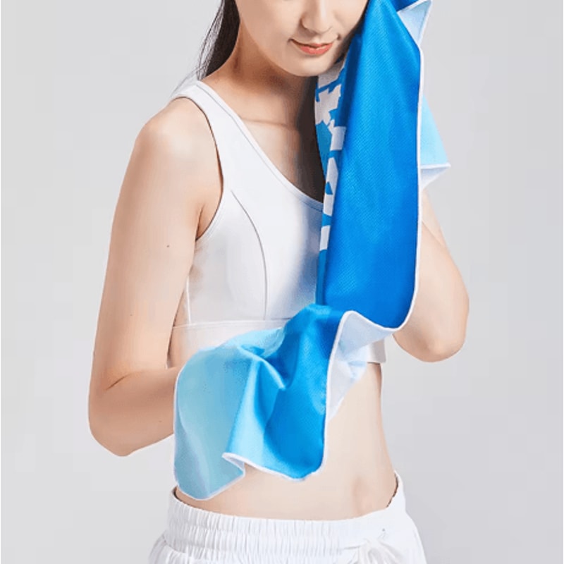 Quick Dry Cooling Sports Towel Breathable Cold Feeling Microfiber Towel For Gym Running And Yoga 9
