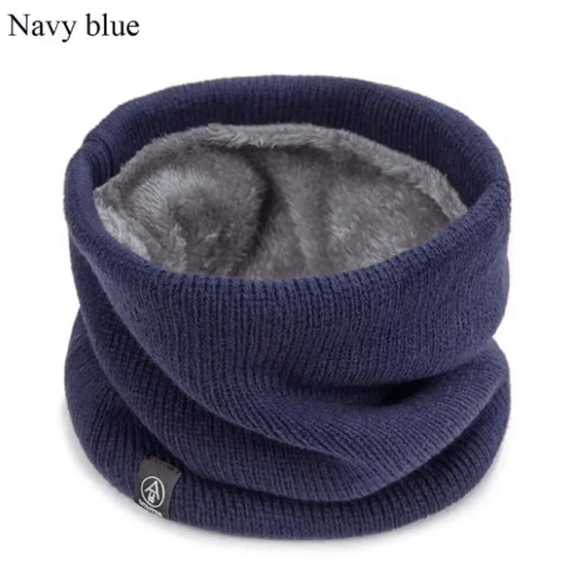 Soft Knitted Neck Warmer Scarf Thick Cold Proof Sports Face Cover For Men Women 2