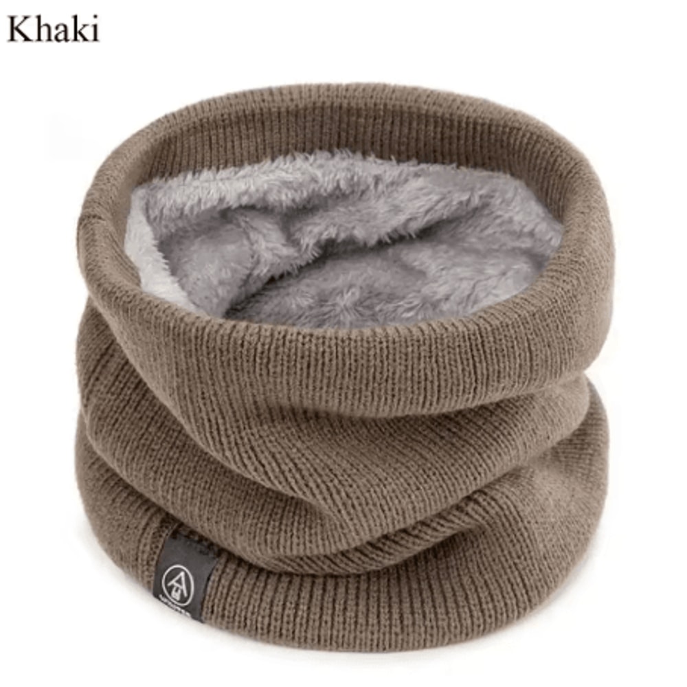 Soft Knitted Neck Warmer Scarf Thick Cold Proof Sports Face Cover For Men Women 3