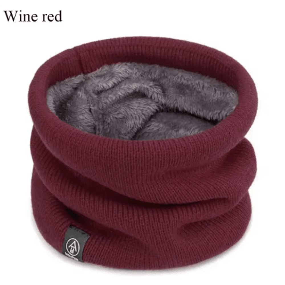 Soft Knitted Neck Warmer Scarf Thick Cold Proof Sports Face Cover For Men Women 4