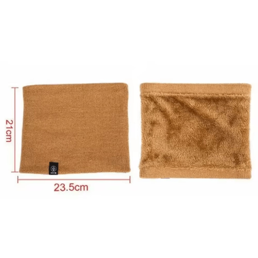 Soft Knitted Neck Warmer Scarf Thick Cold Proof Sports Face Cover For Men Women 6