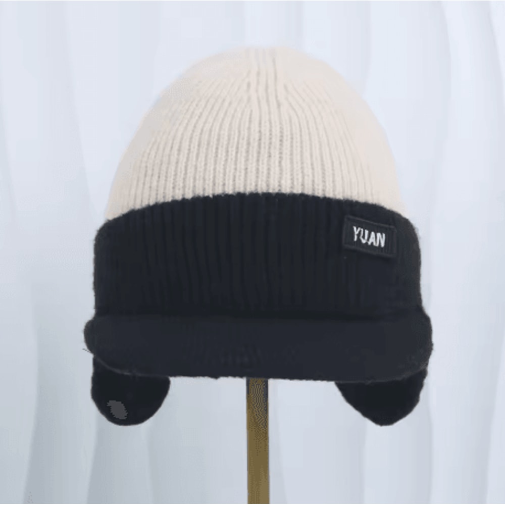 Winter Thermal Knitted Baseball Cap Windproof Ear Protection Warm Hat For Men And Women 1