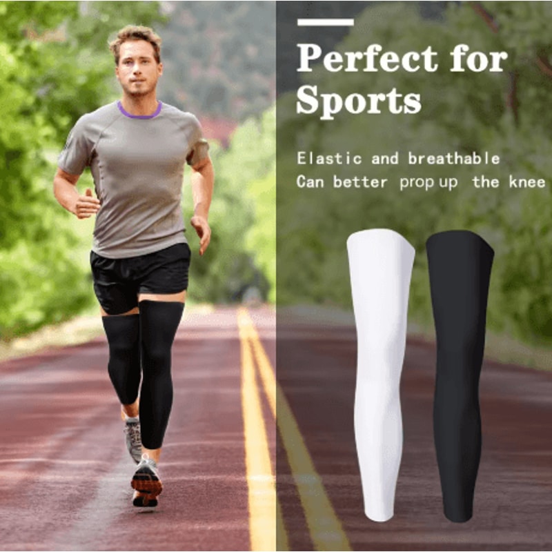 Summer Sun Protection Cycling Leg Covers Breathable Quick Dry Anti Slip Sleeves Unisex 0