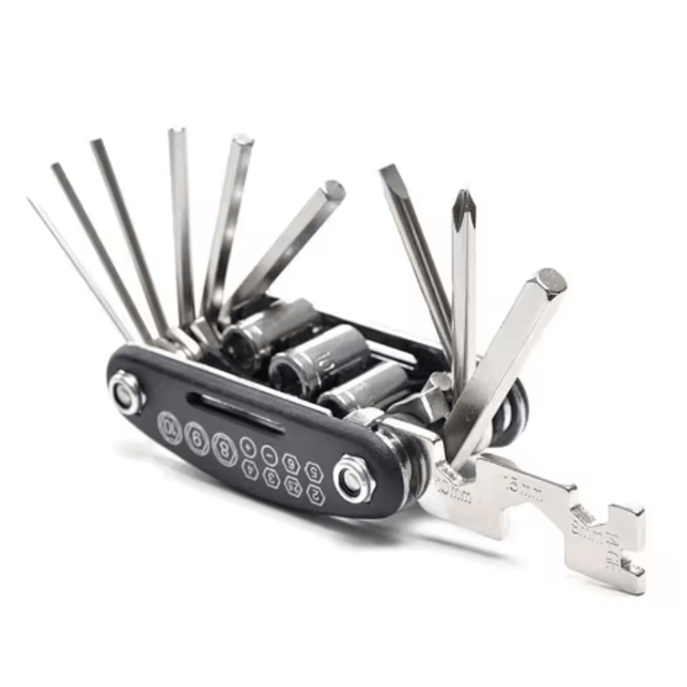 16 In 1 Mountain Bike Multi Tool Portable Socket Wrench Bicycle And Motorcycle Repair Kit 0