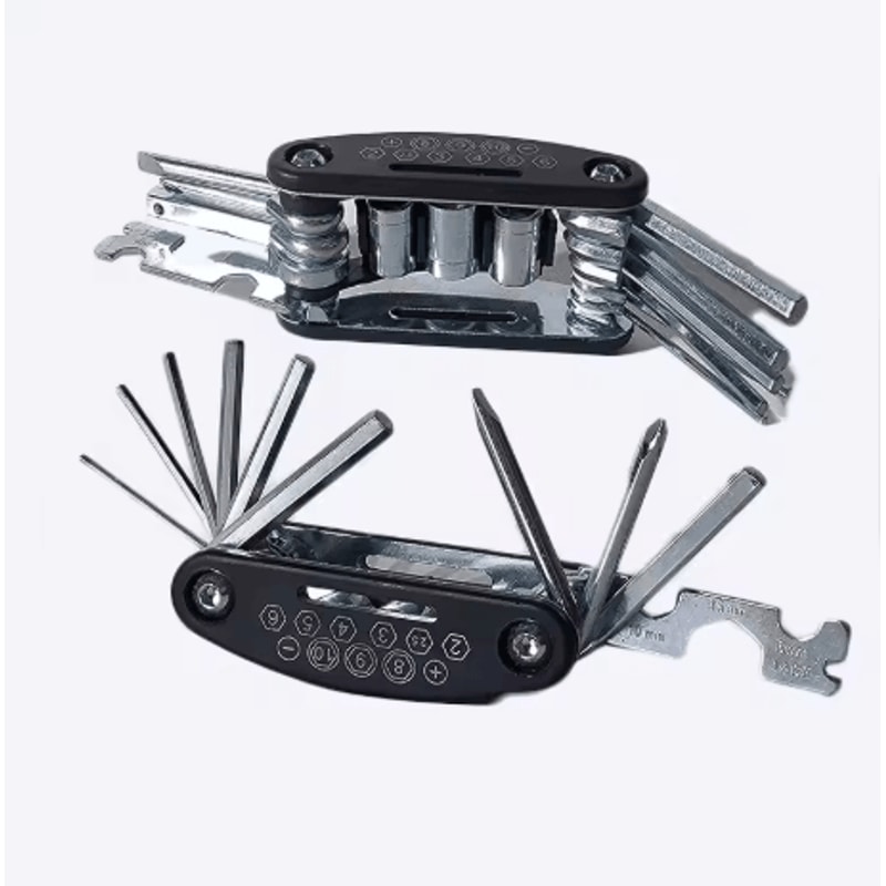 16 In 1 Mountain Bike Multi Tool Portable Socket Wrench Bicycle And Motorcycle Repair Kit 2