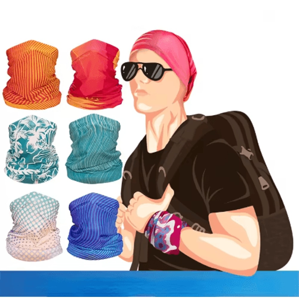 Ice Silk Outdoor Mountaineering Scarf UV Sunscreen Face Mask Bandana For Fishing And Biking Unisex 11