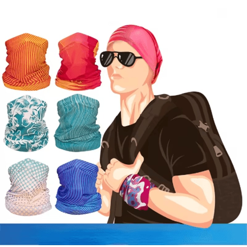 Ice Silk Outdoor Mountaineering Scarf UV Sunscreen Face Mask Bandana For Fishing And Biking Unisex 11