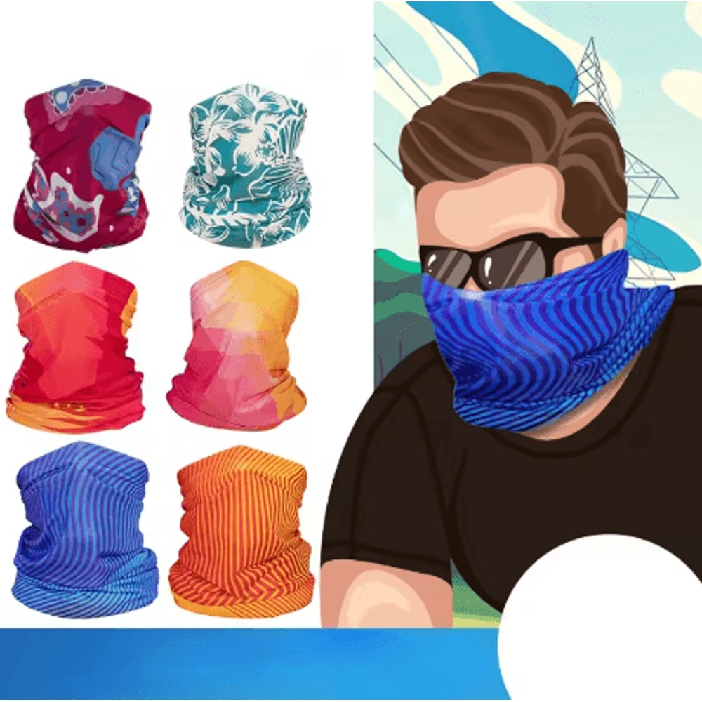 Ice Silk Outdoor Mountaineering Scarf UV Sunscreen Face Mask Bandana For Fishing And Biking Unisex 10