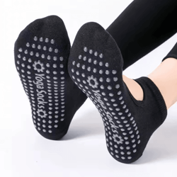 womens anti slip yoga socks breathable backless pilates and ballet ankle socks for fitness