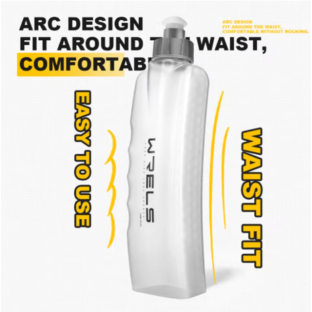 Upgraded Curved Easy Grip Sports Water Bottle Ergonomic Fitness Bottle For Running And Cycling Belt 5
