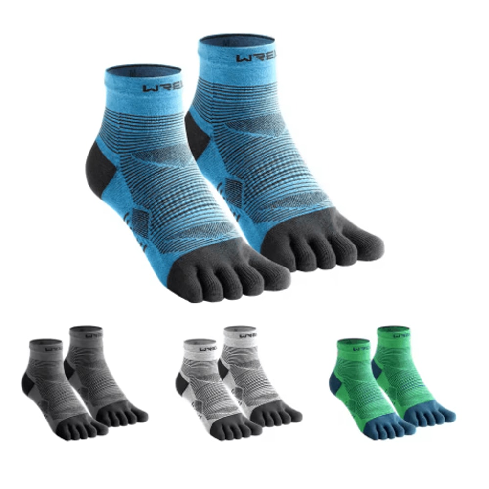 COOLMAX Five Finger Running Socks High Performance Cushioned Toe Socks Moisture Wicking And Quick D 7
