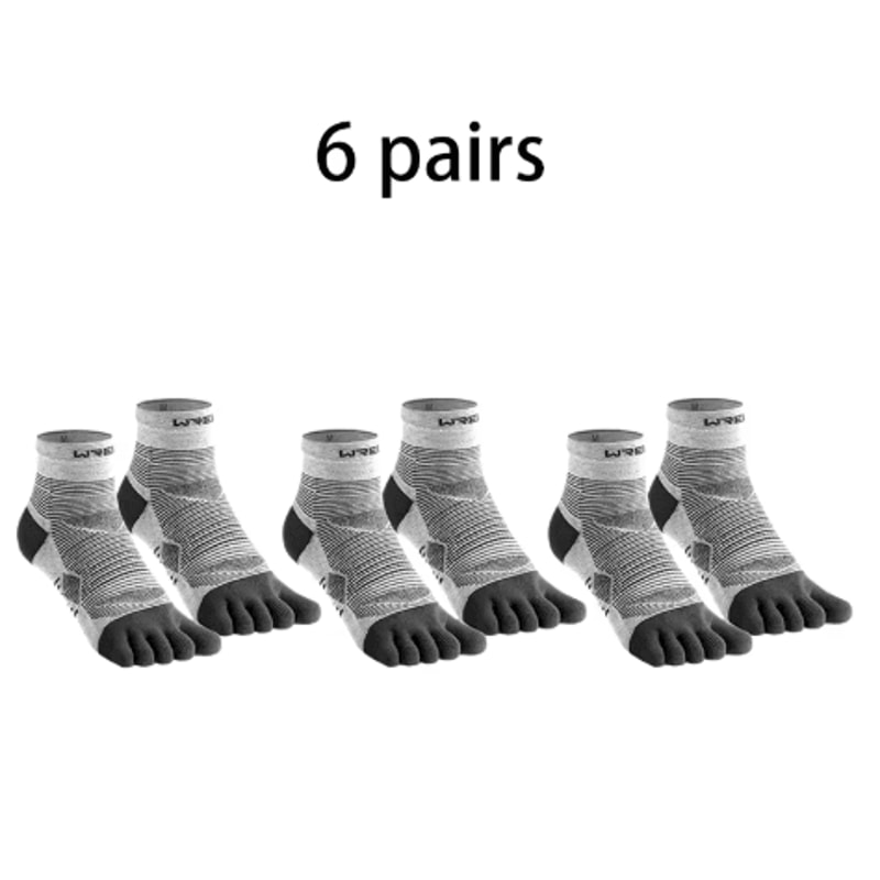 COOLMAX Five Finger Running Socks High Performance Cushioned Toe Socks Moisture Wicking And Quick D 9