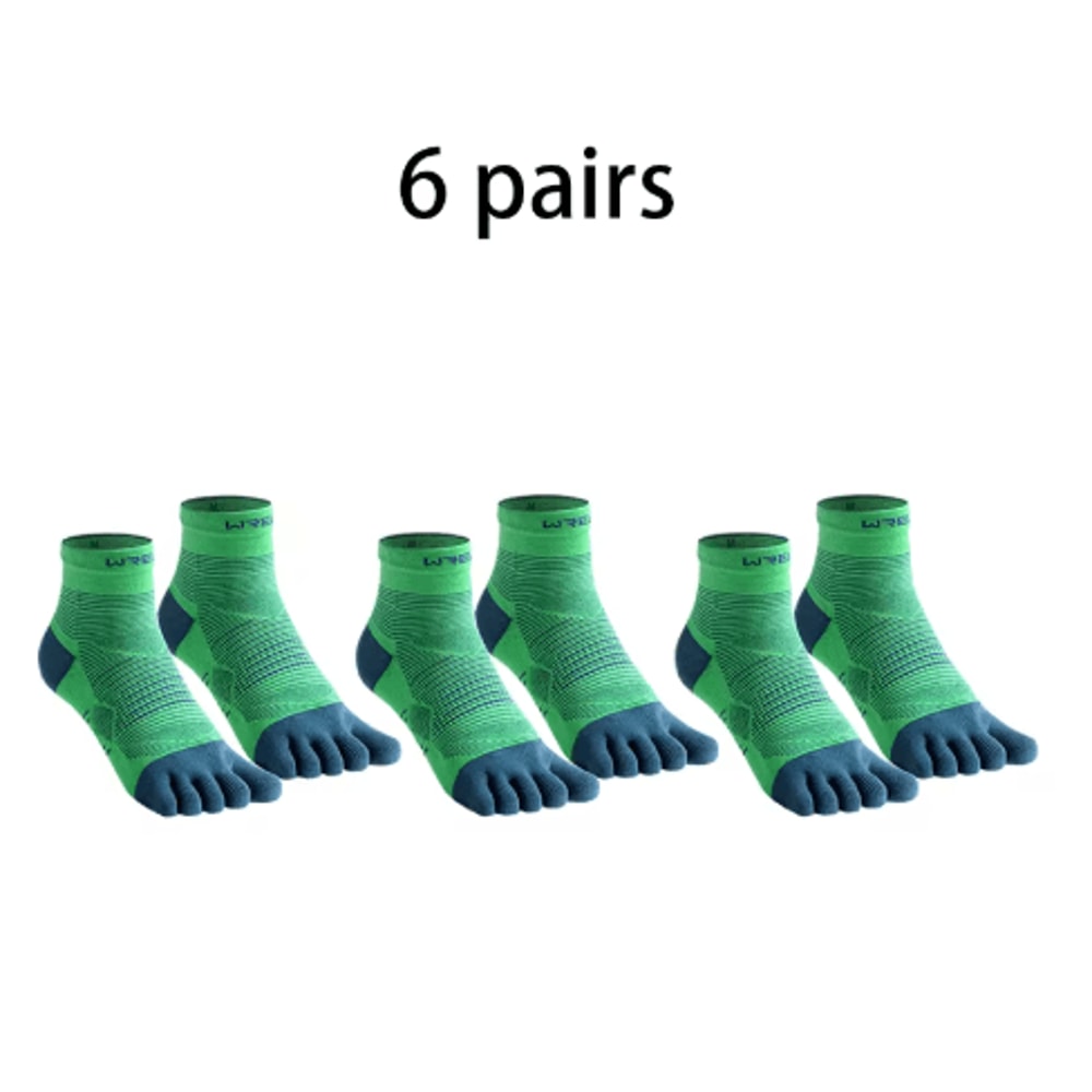 COOLMAX Five Finger Running Socks High Performance Cushioned Toe Socks Moisture Wicking And Quick D 10