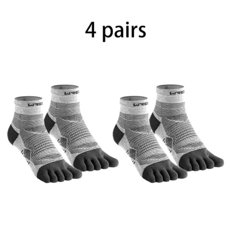COOLMAX Five Finger Running Socks High Performance Cushioned Toe Socks Moisture Wicking And Quick D 14