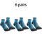 COOLMAX Five Finger Running Socks High Performance Cushioned Toe Socks Moisture Wicking And Quick D 15