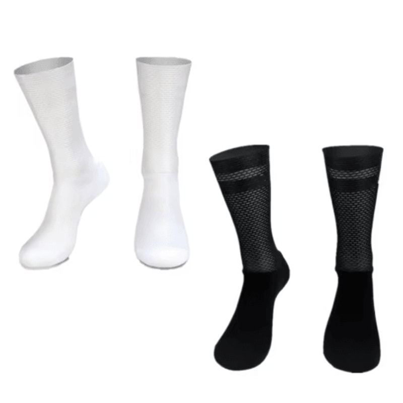 Pro Team Aero Cycling Socks Anti Slip Silicone Performance Socks For Men Road And Running 0