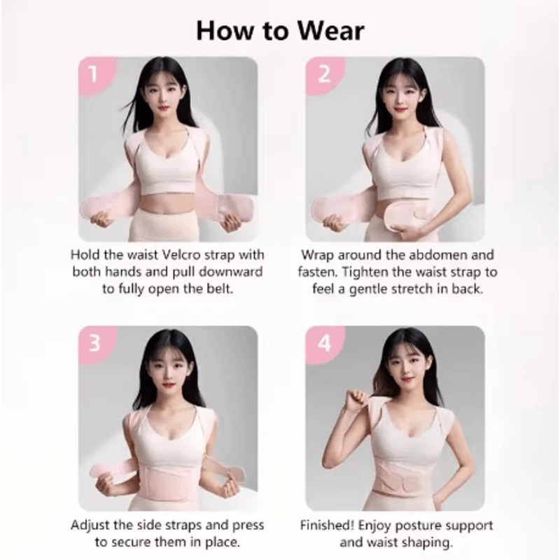 Adjustable Posture Corrector Back Support Belt Spine Alignment And Abdominal Waist Trainer For Men 3