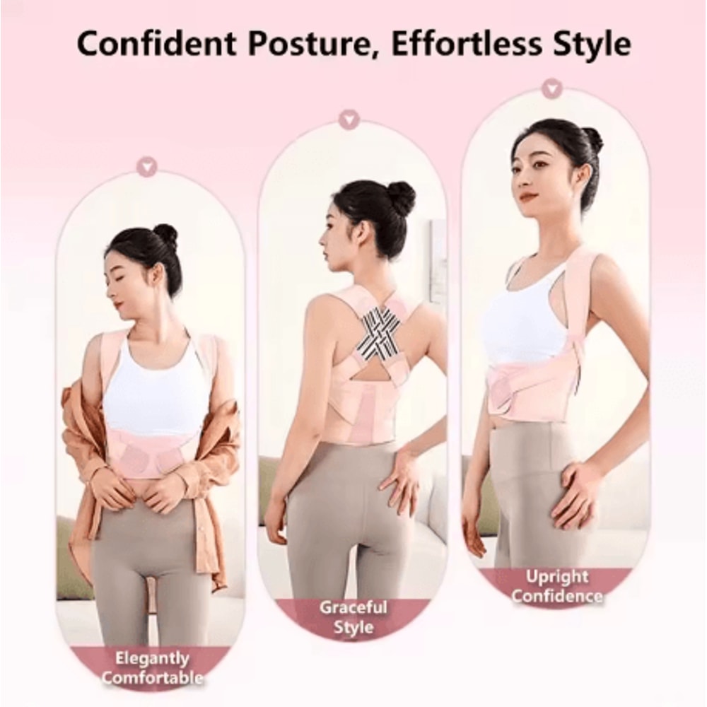Adjustable Posture Corrector Back Support Belt Spine Alignment And Abdominal Waist Trainer For Men 0