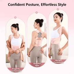 adjustable posture corrector back support belt spine alignment and abdominal waist trainer for men and women