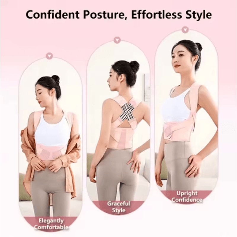 Adjustable Posture Corrector Back Support Belt Spine Alignment And Abdominal Waist Trainer For Men 0