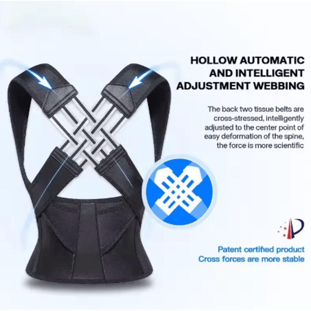 Adjustable Posture Corrector Back Support Belt Spine Alignment And Abdominal Waist Trainer For Men 5