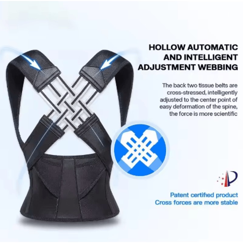 Adjustable Posture Corrector Back Support Belt Spine Alignment And Abdominal Waist Trainer For Men 5