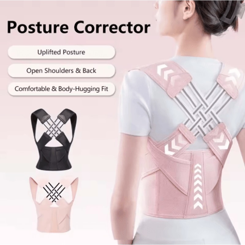 Adjustable Posture Corrector Back Support Belt Spine Alignment And Abdominal Waist Trainer For Men 6