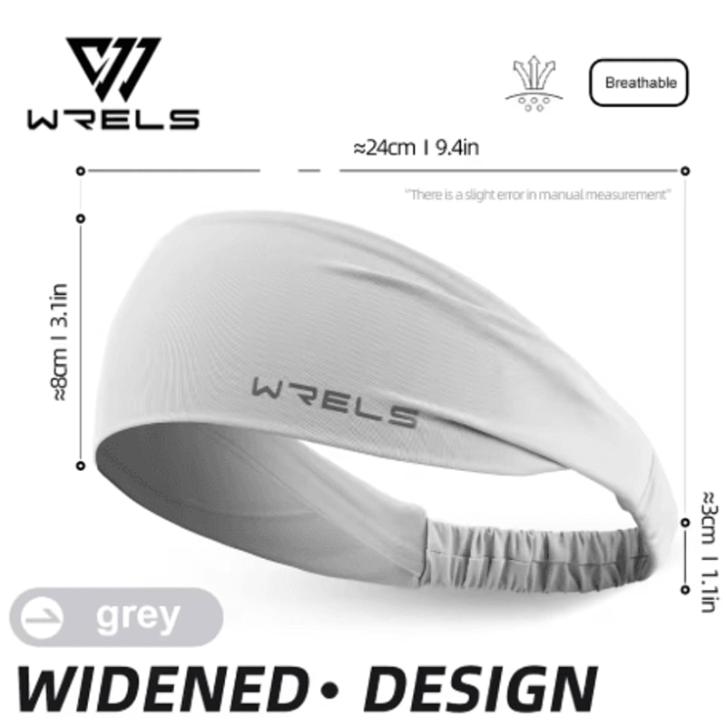 WRELS Sports Headband Elastic Sweat Absorbing Running And Fitness Head Band Unisex 3