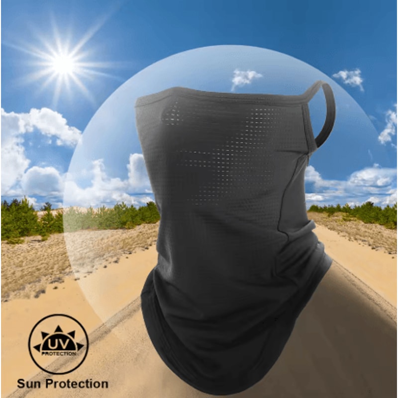 Ice Silk Sunscreen Face Mask Cooling Breathable Neck Gaiter For Summer Cycling Outdoor Sports 10
