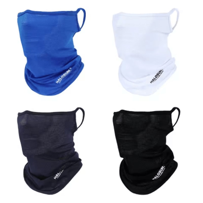 Ice Silk Sunscreen Face Mask Cooling Breathable Neck Gaiter For Summer Cycling Outdoor Sports 0