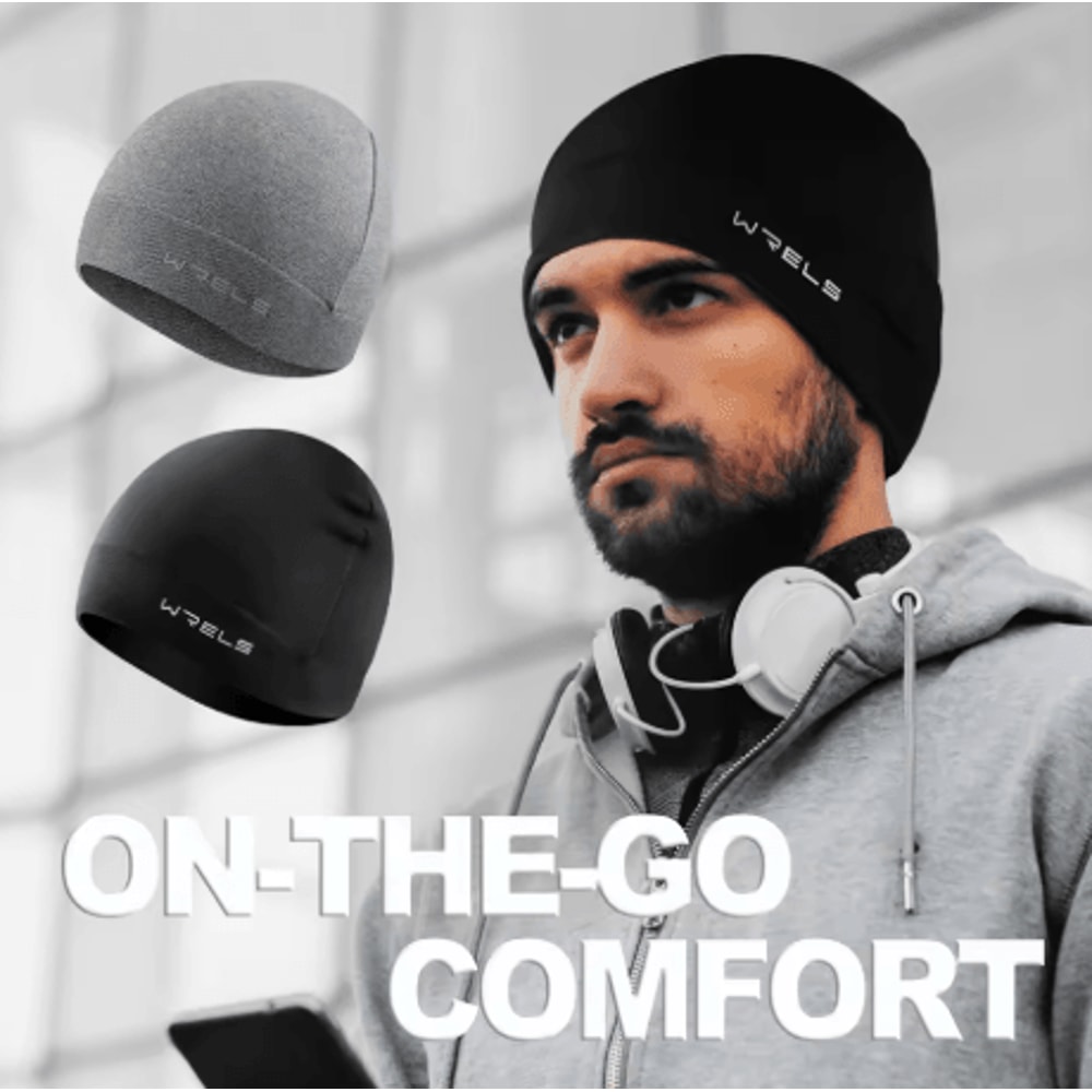 Winter Warm Running Sports Hat Windproof Soft Elastic Fitness Cap For Men And Women 0