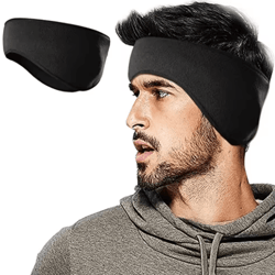 winter fleece headband ear warmer windproof breathable sports sweatband for cycling and running