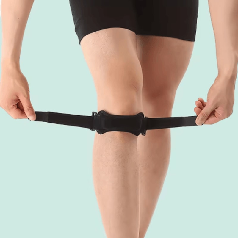 WRELS Patella Knee Strap Adjustable Sports Knee Band Open Knee Support Protector 2