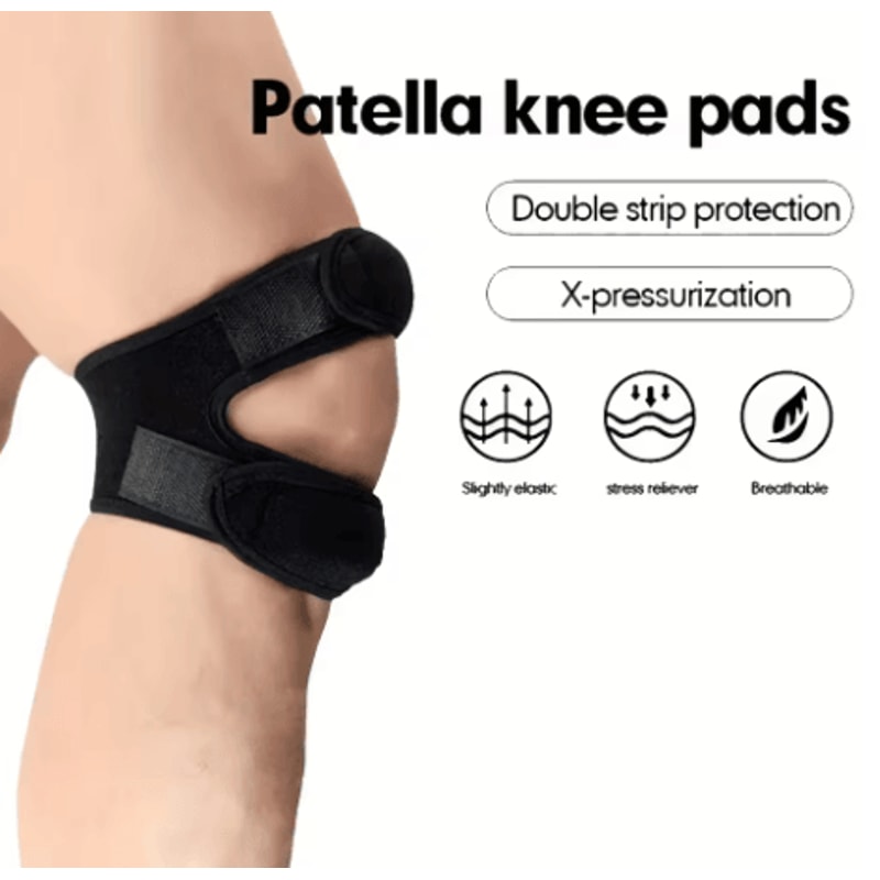WRELS Patella Knee Strap Adjustable Sports Knee Band Open Knee Support Protector 4