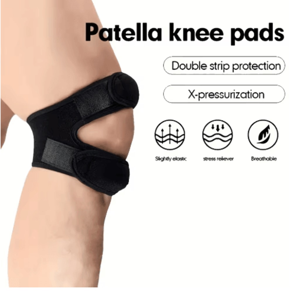 WRELS Patella Knee Strap Adjustable Sports Knee Band Open Knee Support Protector 0