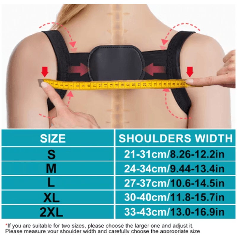 Invisible Adjustable Posture Corrector Camelback Rectifying Back Support For Men And Women 2