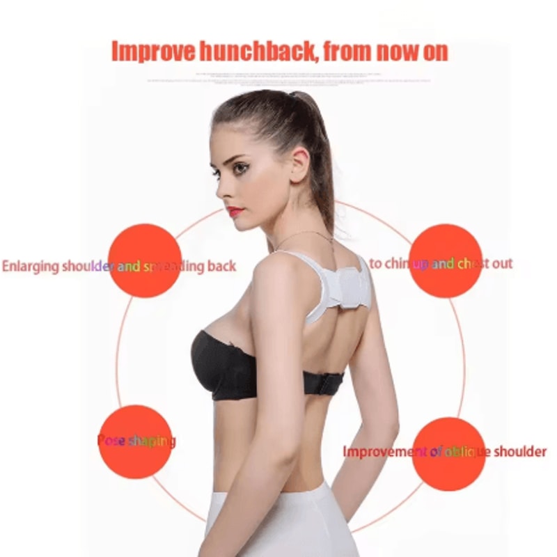 Invisible Adjustable Posture Corrector Camelback Rectifying Back Support For Men And Women 4