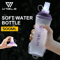WRELS Soft Flask Water Bottle BPA Free Folding TPU Sports Bottle With Large Diameter Lightweight 2