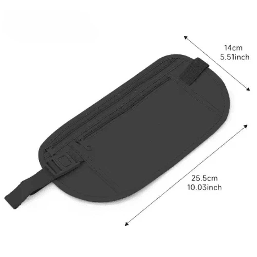 Invisible Running Waist Bag Hidden Travel Money Belt And Security Wallet 1