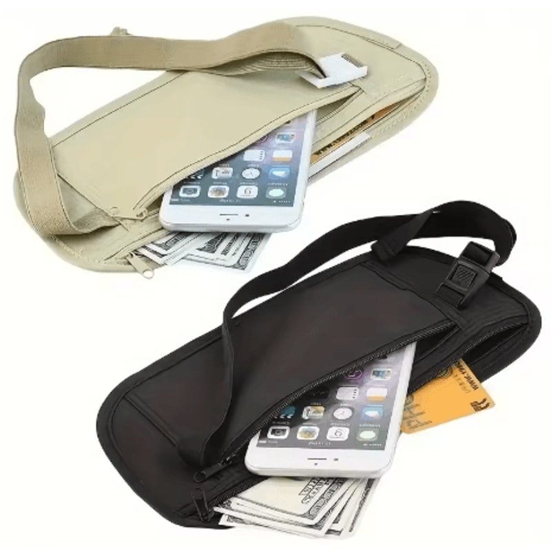 Invisible Running Waist Bag Hidden Travel Money Belt And Security Wallet 4