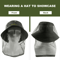 Ultra Large Mosquito Head Net Extra Fine Mesh Insect Face Protector For Camping And Outdoor Use 6