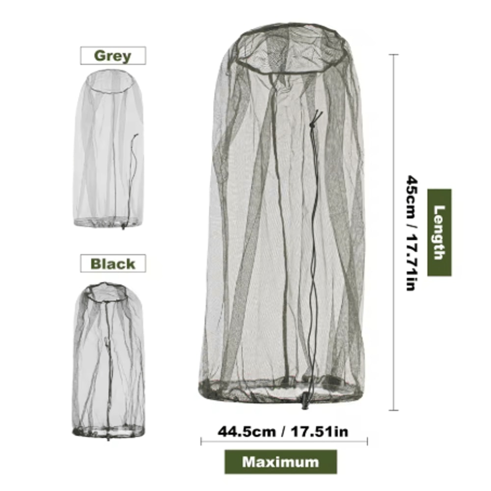 Ultra Large Mosquito Head Net Extra Fine Mesh Insect Face Protector For Camping And Outdoor Use 7