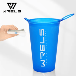 200ml foldable sports water cup lightweight soft cup for marathon and trail running