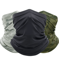 summer tactical camo bandana breathable sports neck gaiter face mask for cycling hunting and hike