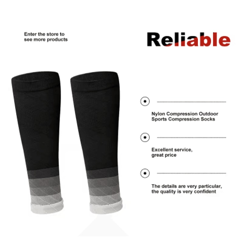 Compression Sports Calf Socks Long Pressure Support Stockings For Men Night Running And Outdoor Tra 7